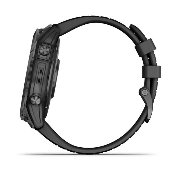 Смарт-годинник Garmin epix Pro (Gen 2) Standard Edition (51мм) сірий з чорним ремінцем 010-02804-21 фото