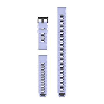 Ремешки для часов Garmin QuickFit 26 силиконовые чернично-голубые (из 3 частей, для дайвинга) 010-14410-02 фото