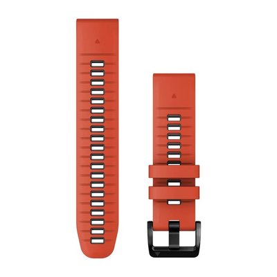 Ремешки для смарт-часов Garmin QuickFit 22 силиконовые Flame Red/Graphite 010-13280-04 фото