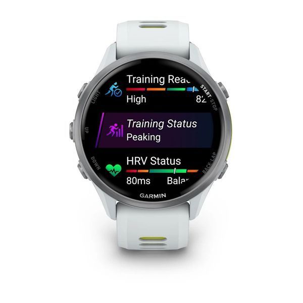Смарт-годинник Garmin Forerunner 970 титан білий/яскраво-жовтий 010-02969-11 фото