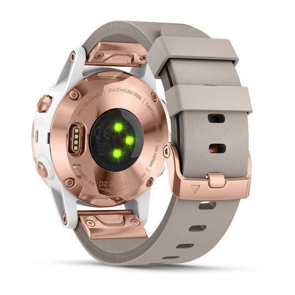 Смарт-годинник для пілотів Garmin D2 Delta S з бежевим шкіряним ремінцем 010-01987-31 фото
