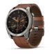 Смарт-часы Garmin fenix 8 AMOLED (51 мм) Sapphire карбоново-серый DLC с каштановым кожаным ремешком 010-02905-40 фото