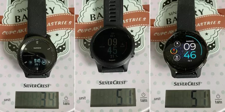 маса годинників Vivomove Sport, Venu 2 Plus, Forerunner 945