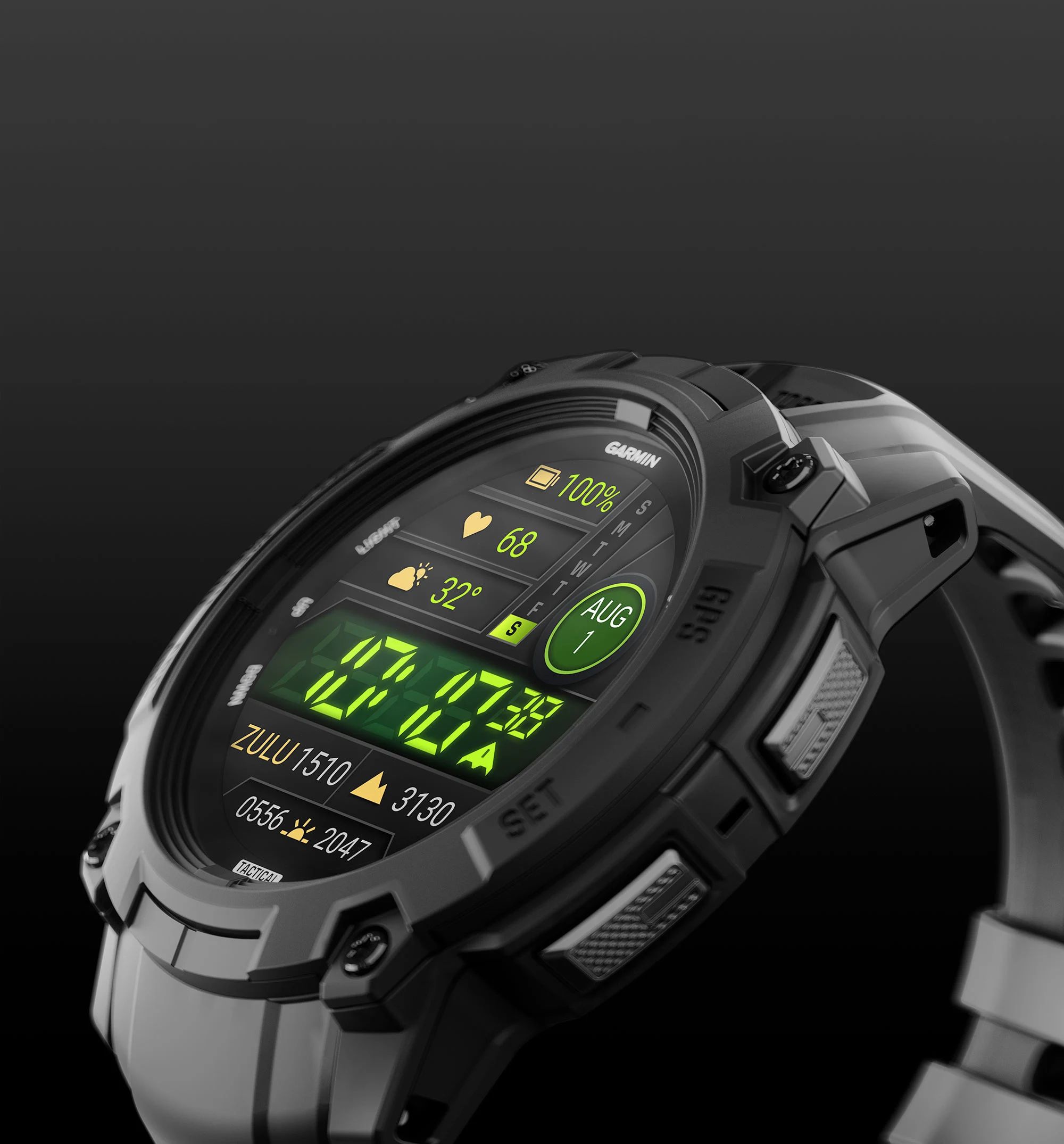 3 Смарт-годинник Garmin Instinct 3 (50 мм) AMOLED Tactical Edition чорний